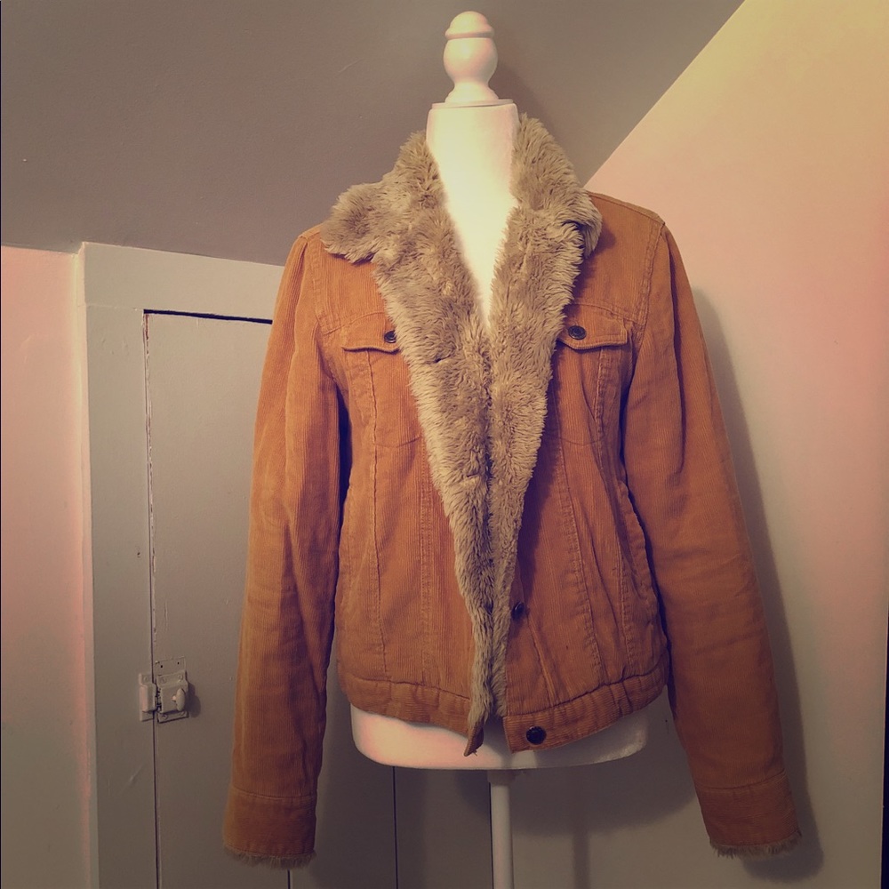 Arizona jeans corduroy faux fur jacket